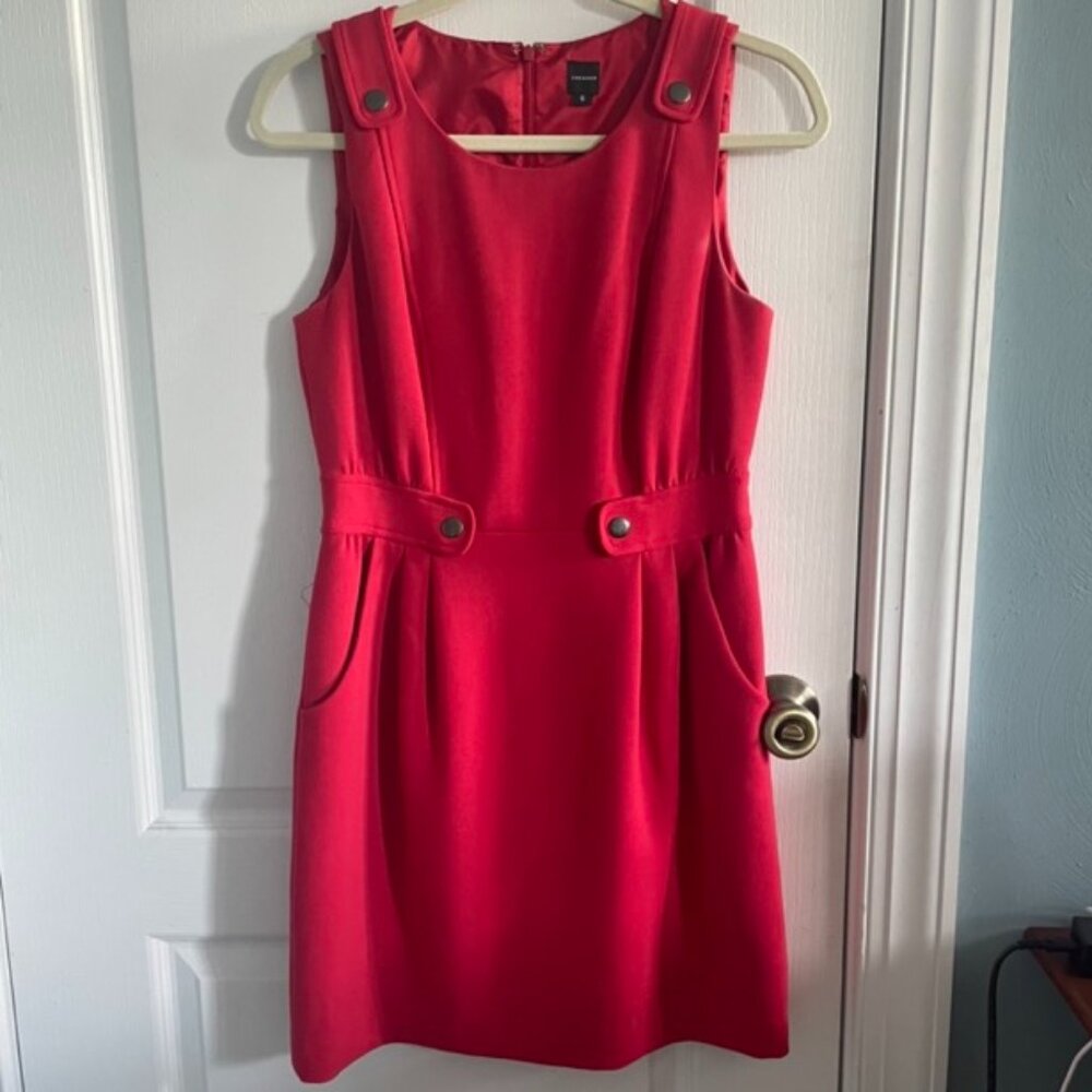Chequer Red Mod Shift Dress